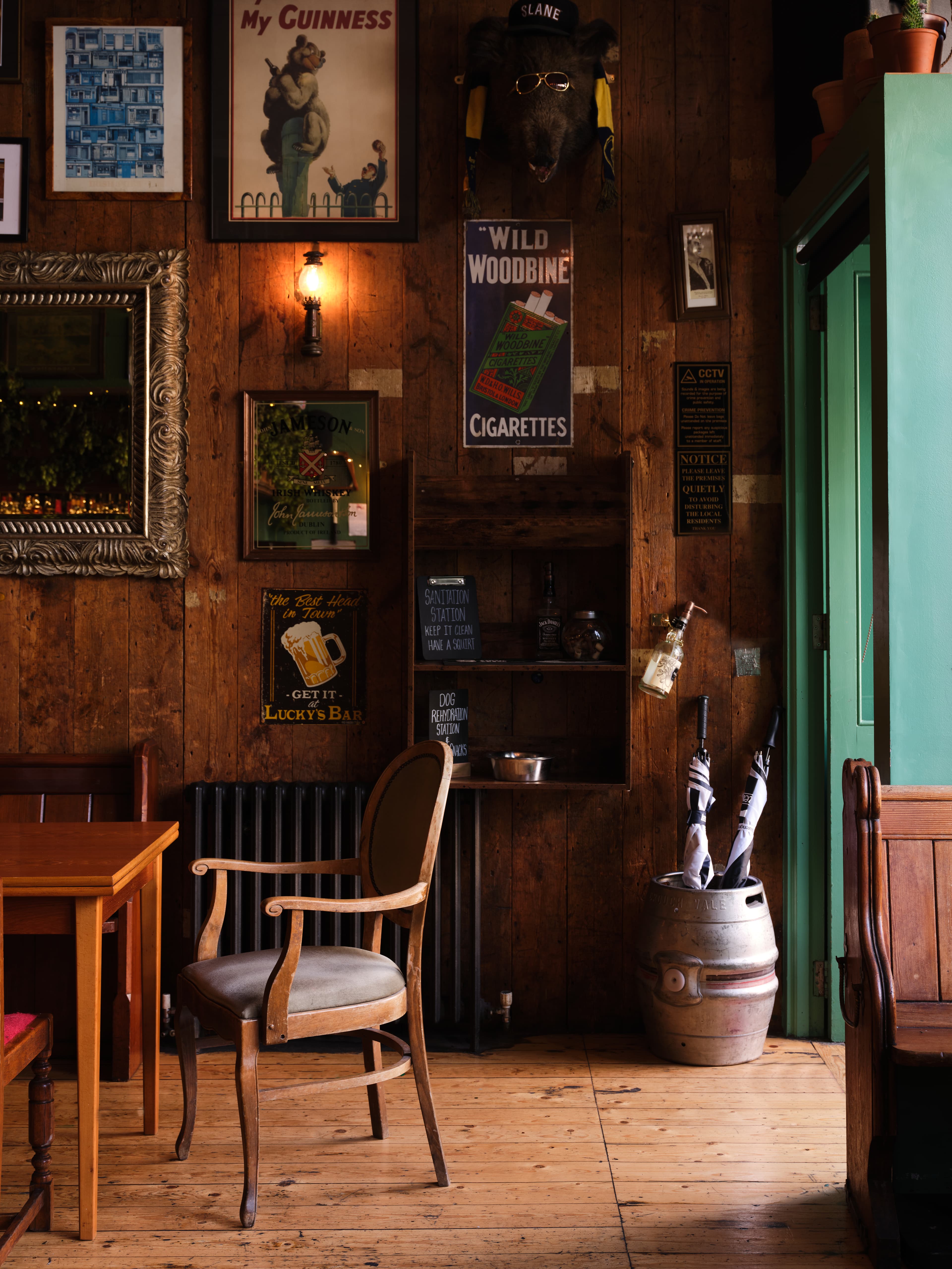 Interior detail at The Woodbine